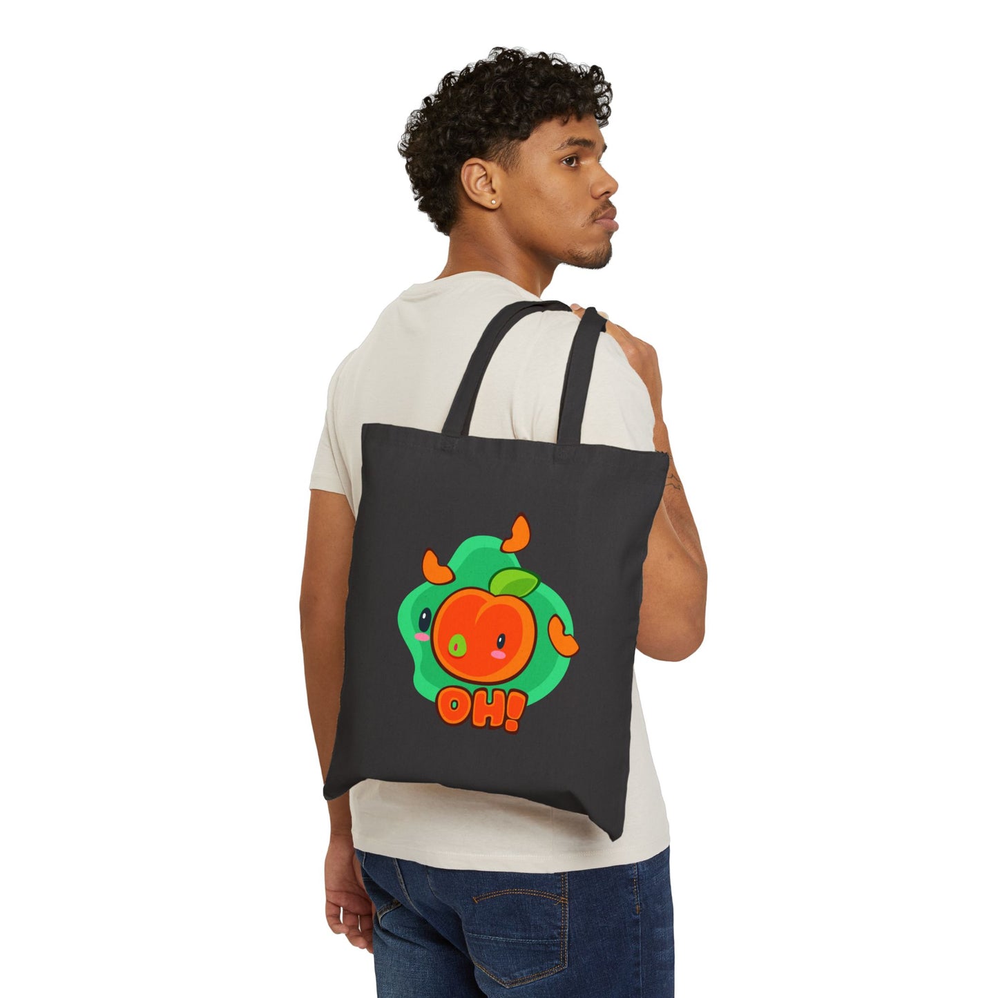 Cute Peach Tote Bag