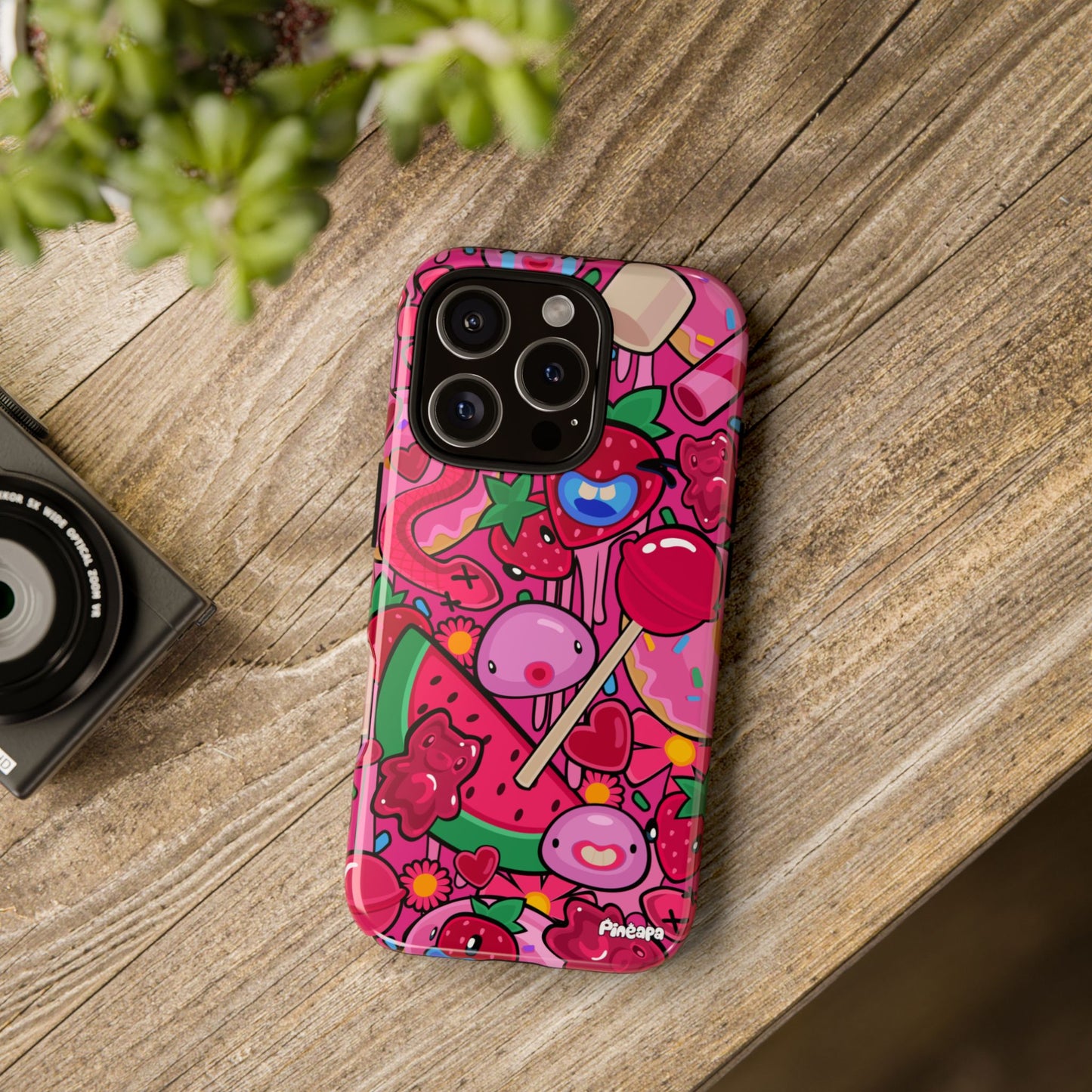 Pink Strawberry Phone Case