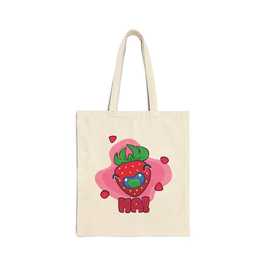 Pink Strawberry Tote Bag