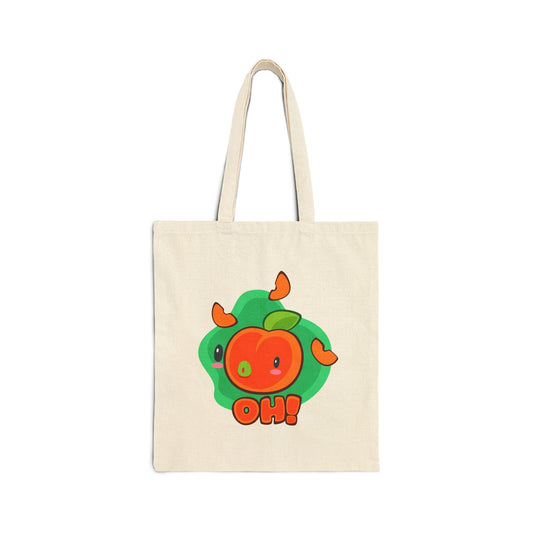 Cute Peach Tote Bag